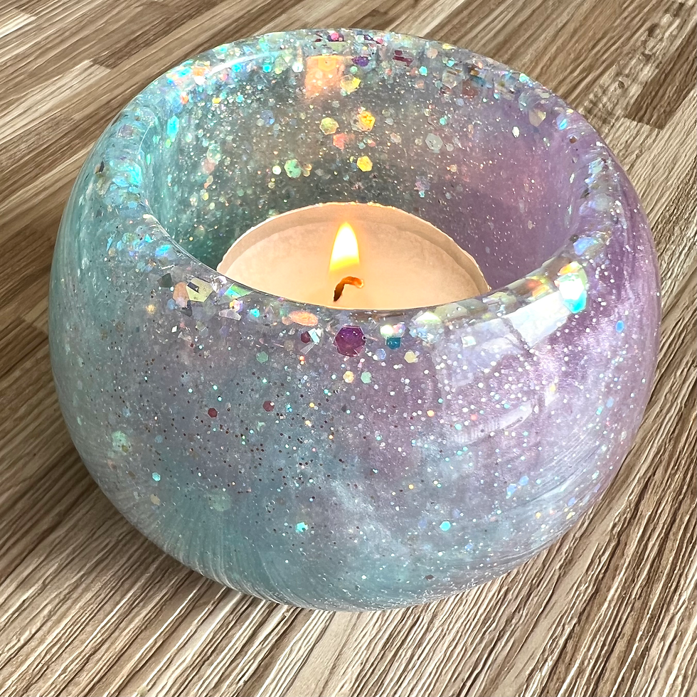 Thumbnail: Galaxy Color Resin Candle holder