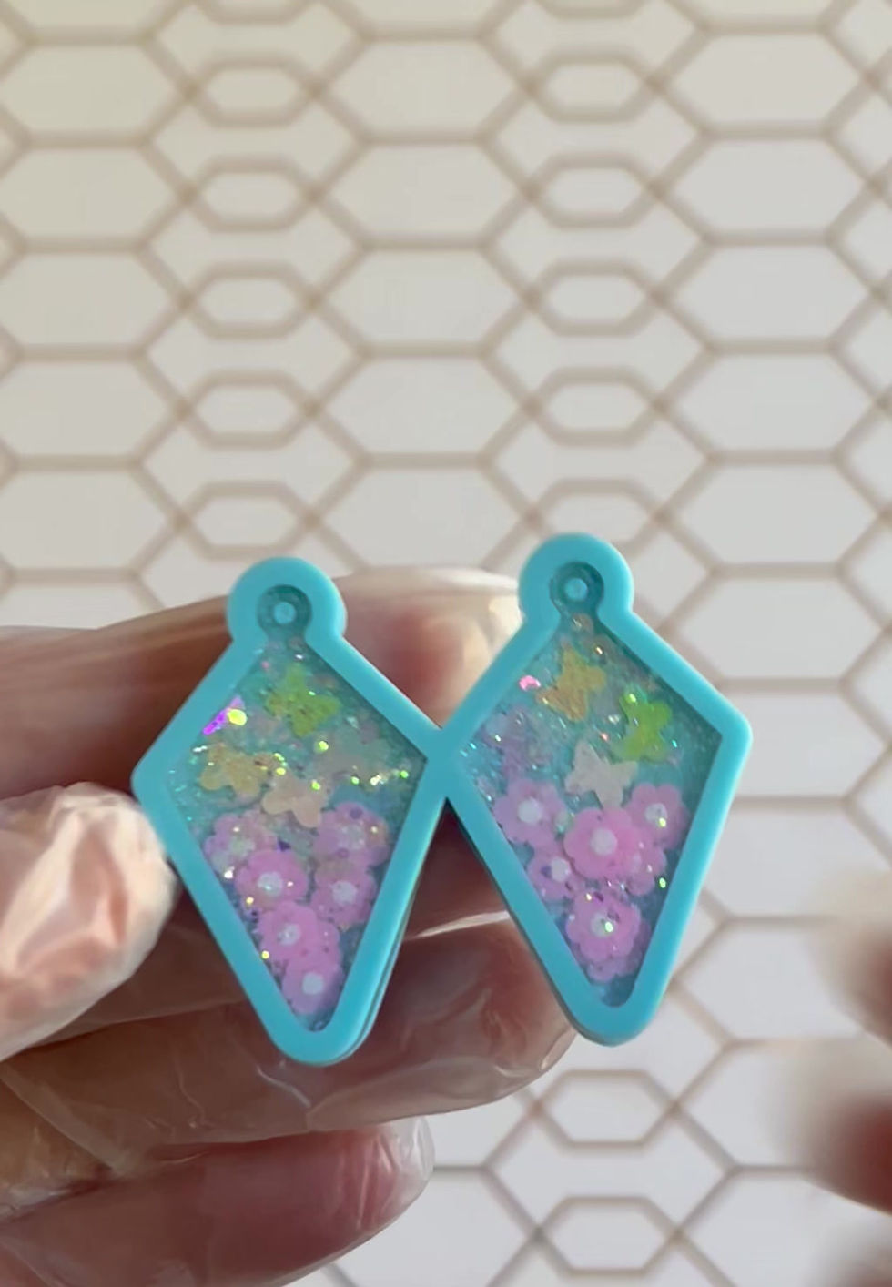 Thumbnail: Cute Resin Flowers Earrings