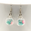 Thumbnail: Cute Dried Flowers Shaker Glass Ball Charm Earrings or Necklace
