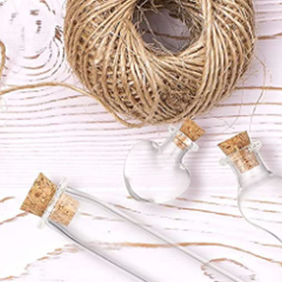 Thumbnail: Mini Glass Bottles Jars with Cork Stoppers 10pc (Heart Shape) -Wishing bottles