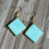 Thumbnail: Polymer Clay Mint Square Frame Earrings
