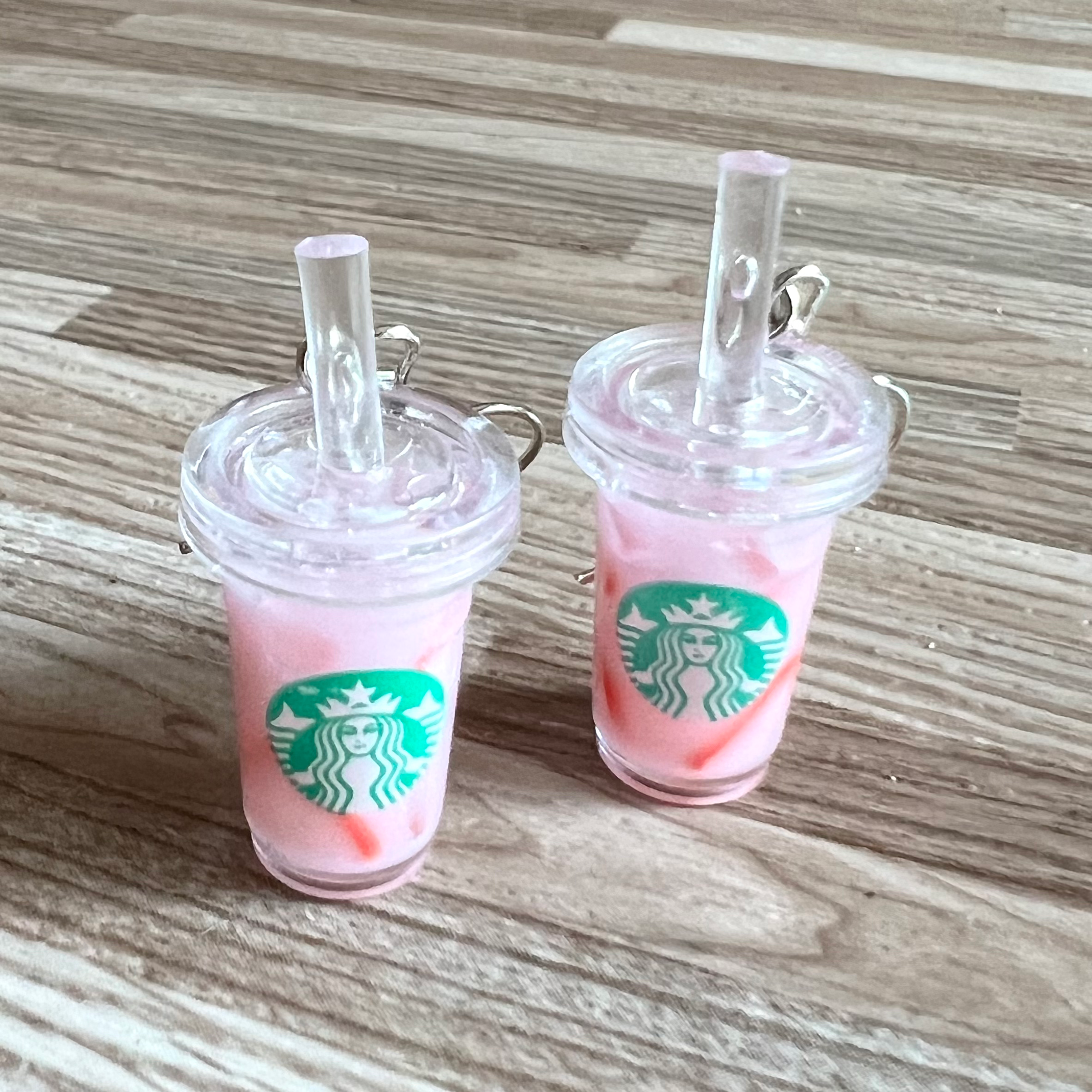 Cute Starbucks Drink Earrings or keychain