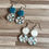 Thumbnail: Cute Glittered Snowflakes Round Resin Earrings