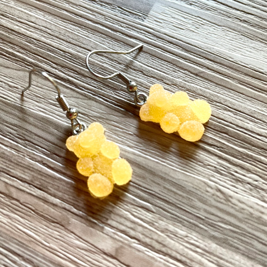 Thumbnail: Cute Soft Gummy Bear Jelly Dangle Earrings