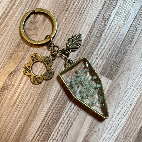 Thumbnail: Antique Bronze Resin Charms Keychain
