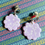 Thumbnail: Polymer Clay Lavender Flowers Earrings