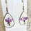 Thumbnail: Dried Violet Lobelia Erinus Flower Resin Earrings or Necklace