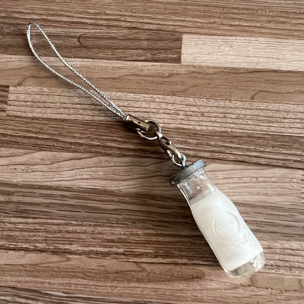 Thumbnail: Cute Resin Milk Bottle Drink Earrings or keychain / Necklace