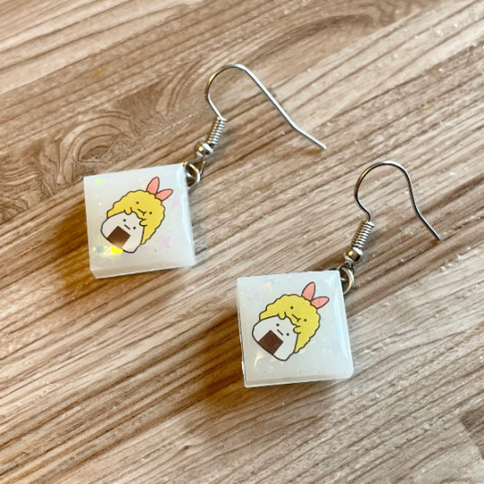 Thumbnail: Cute Sumikko Gurashi Resin Charm Earrings