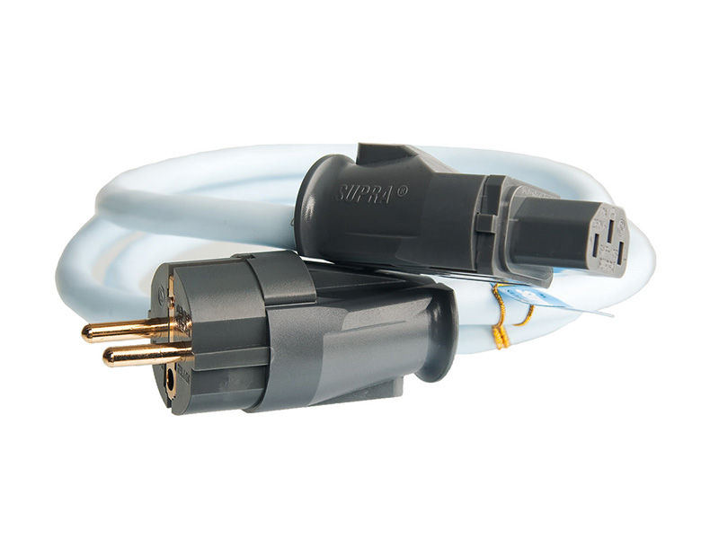 Supra Cables LoRad MK II Netzkabel mit SW-EU Stecker gerade