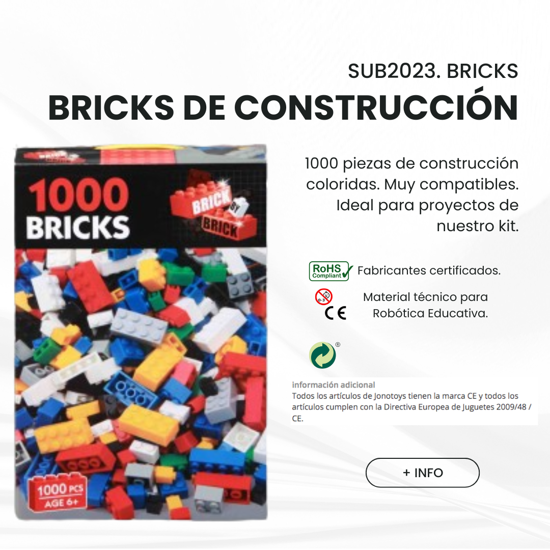 REF: SUB2023. BRICKS DE CONSTRUCCIÓN 1000 PIEZAS