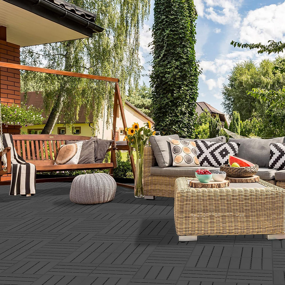 Thumbnail: BuxWellBang Plastic Interlocking Deck Tiles