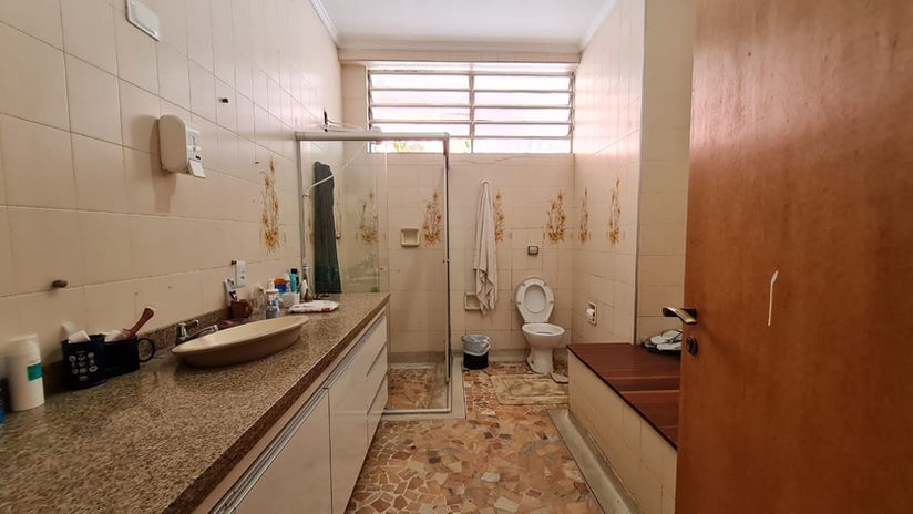 Banheiro social de casa térrea à venda no Brooklin Paulista, São Paulo
