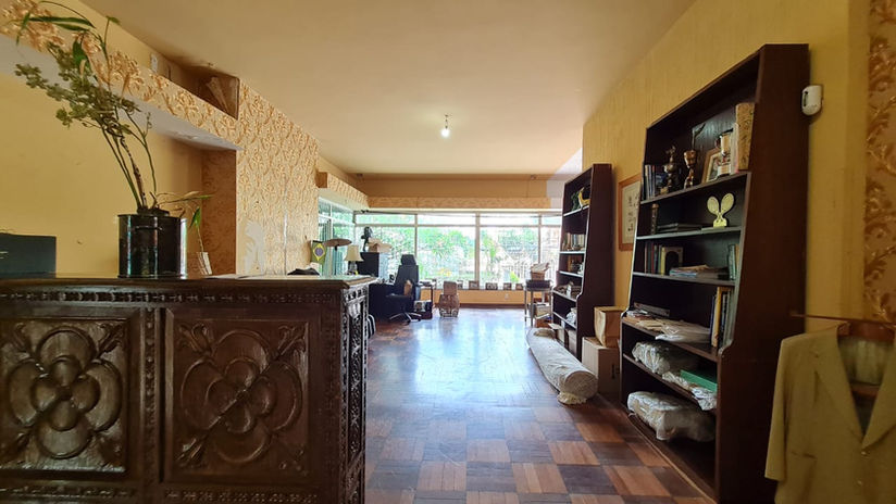 Sala de estar social de casa à venda no Brooklin Paulista, São Paulo