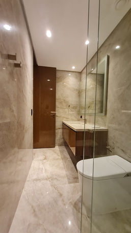 Banheiro da suíte master do Fasano Residence Cidade Jardim