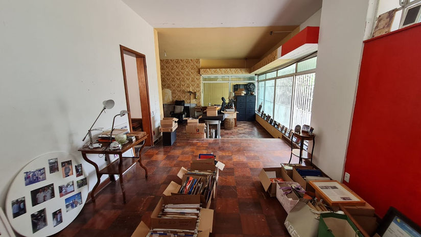 Sala e living com vista para varanda em casa à venda no Brooklin Paulista, São Paulo