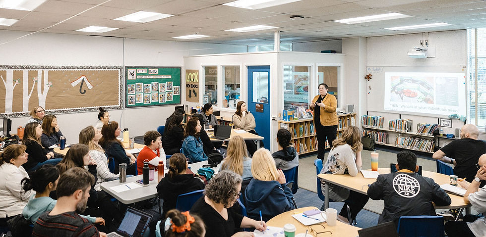 Shelley addressing classroom