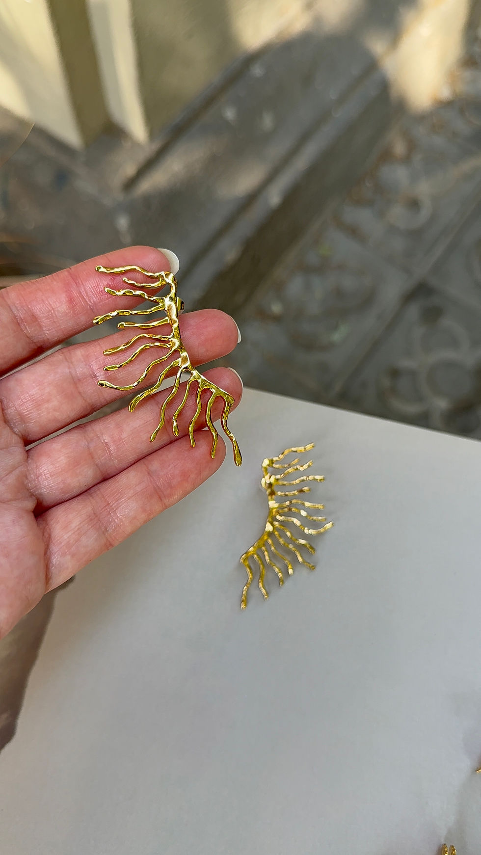 Miniatura: Pendientes rayos sol 