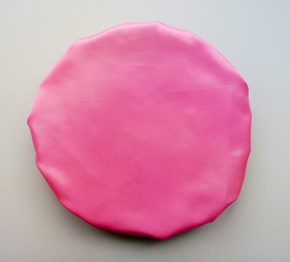 Thumbnail: Silky Pink Reversible Hair Bath/Bed Bonnet