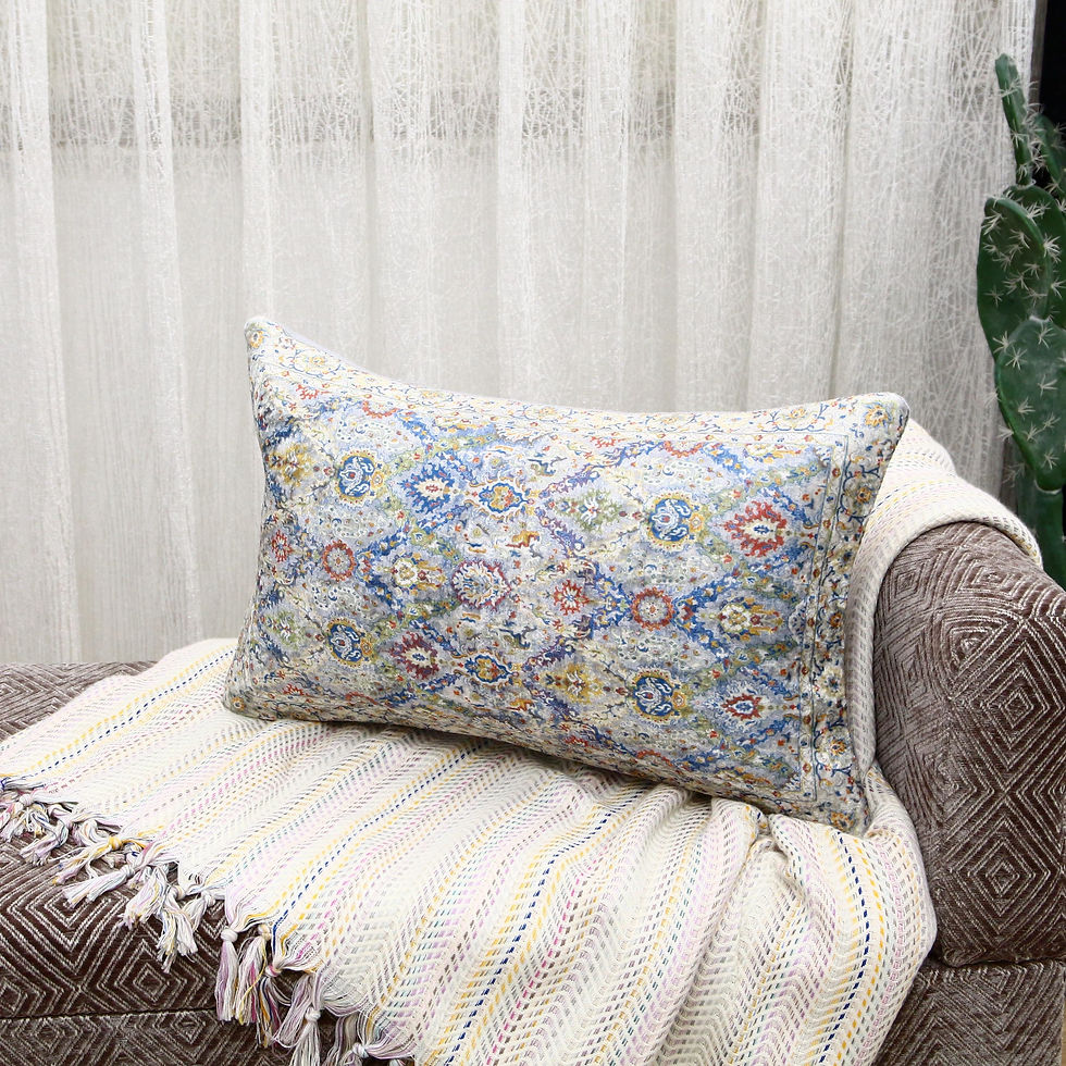 Miniature : Floral Kilim Design Boho Pillowcase