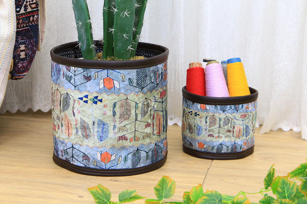Miniaturbild: Kilim Patterned Basket