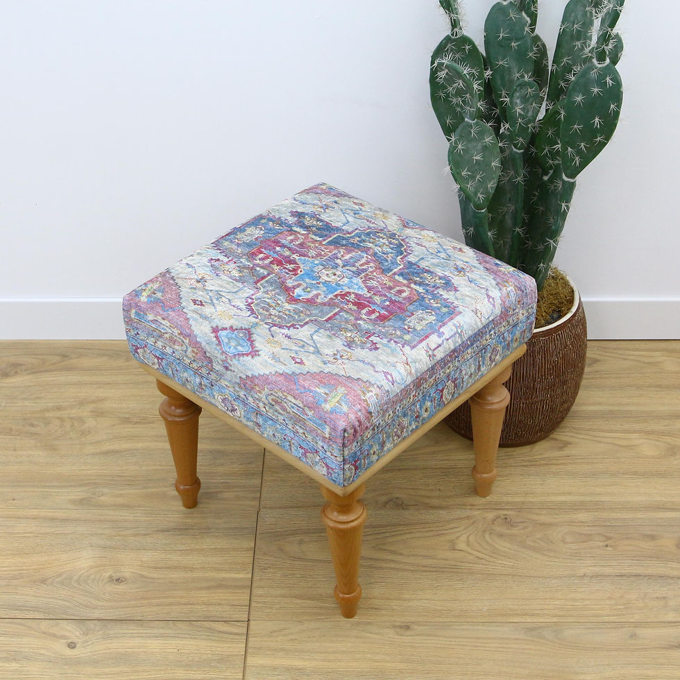 Thumbnail: Square Home Decor Footstool