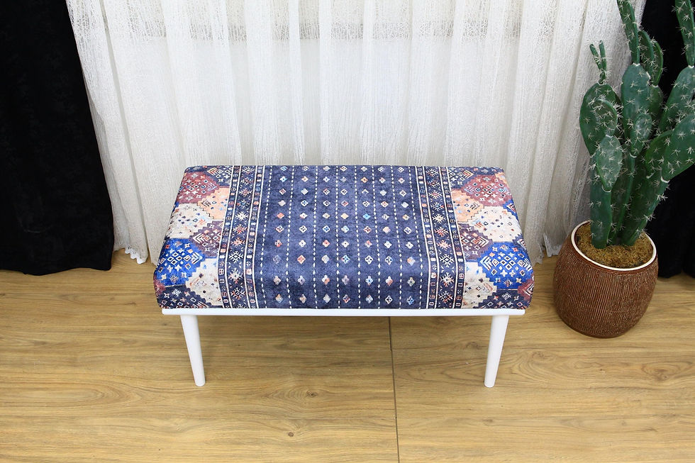Miniature : Floral Furniture Bench