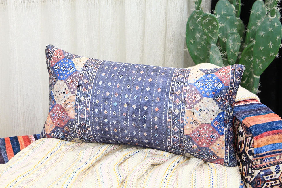 Miniaturbild: Floral Kilim Designed Pillowcase