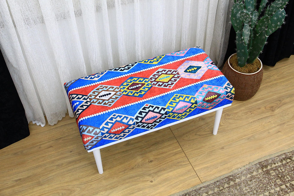 Miniature : Modern Bohemian Bench