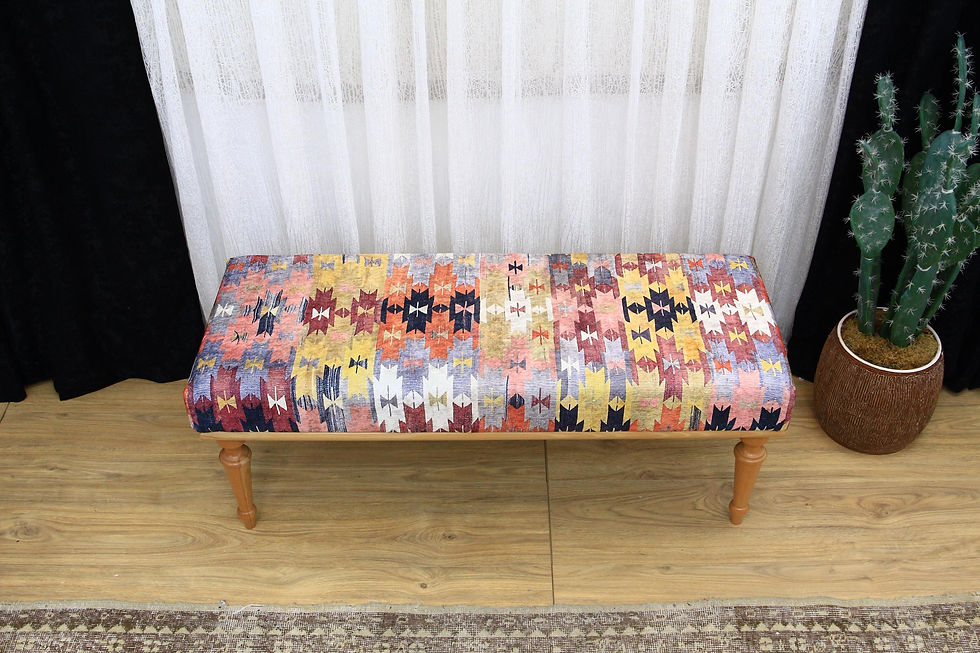 Thumbnail: Kilim Bench for Entryway and Bedroom