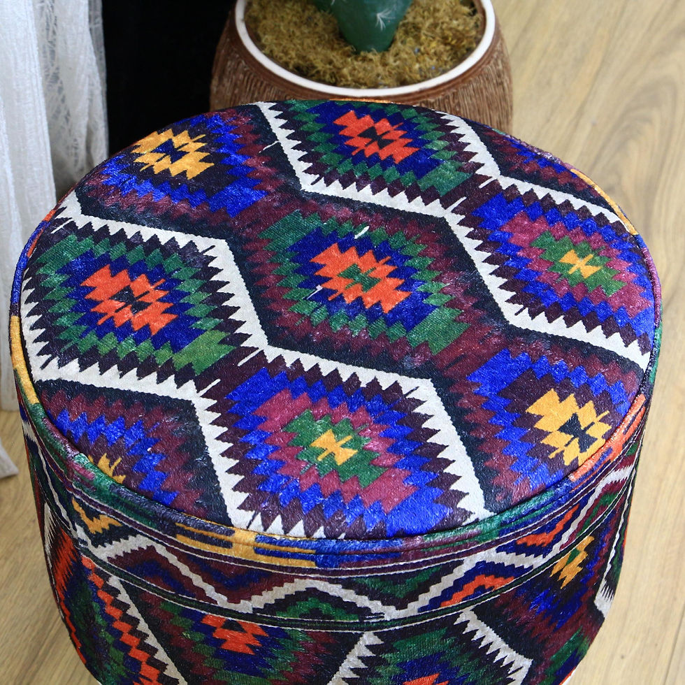 Miniature : Ottoman Round Bean Bag