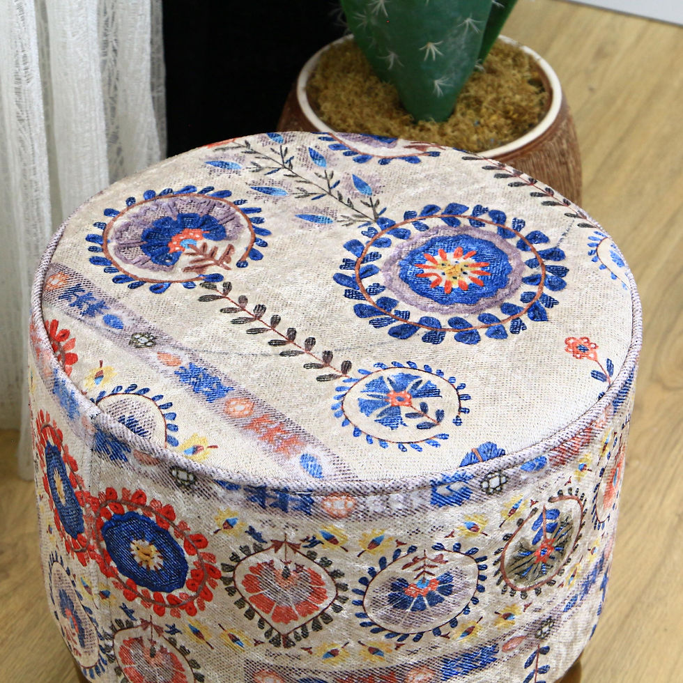 Thumbnail: Upholstered Ottoman Footstool
