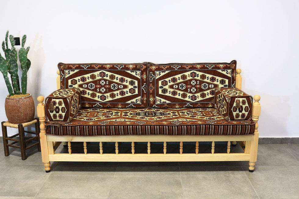 Thumbnail: Brown Ottoman Sofa Seating