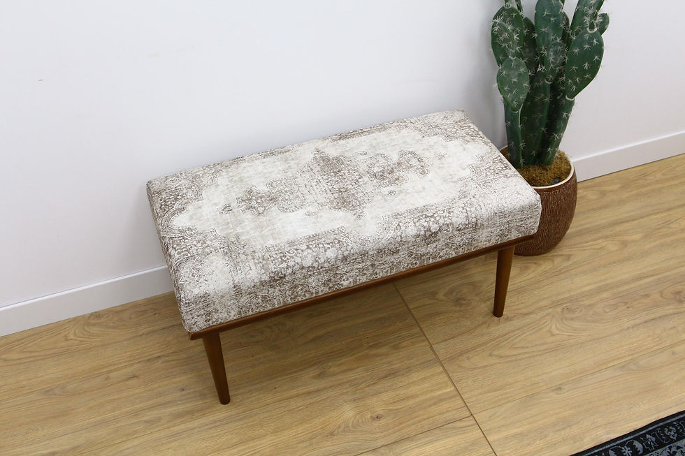Miniature : Handmade Turkish Rug Bench