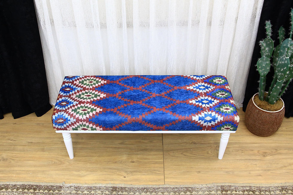 Thumbnail: Ottoman Kilim Designed Piano Bench