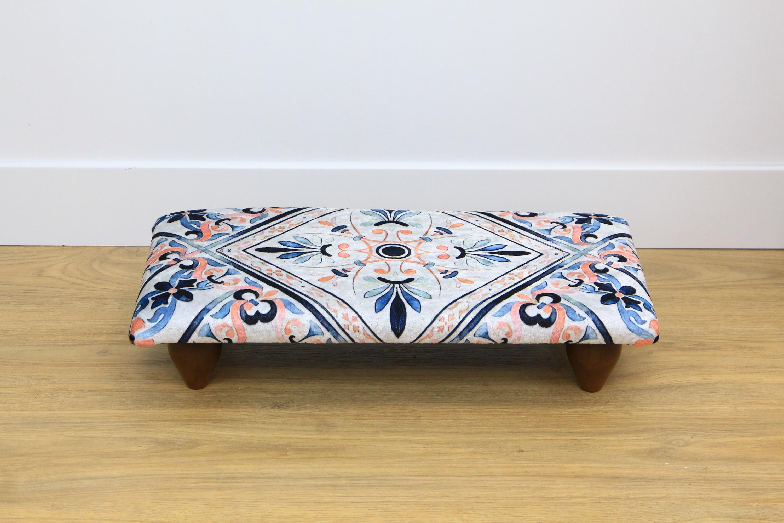 Padded Kilim Footrest