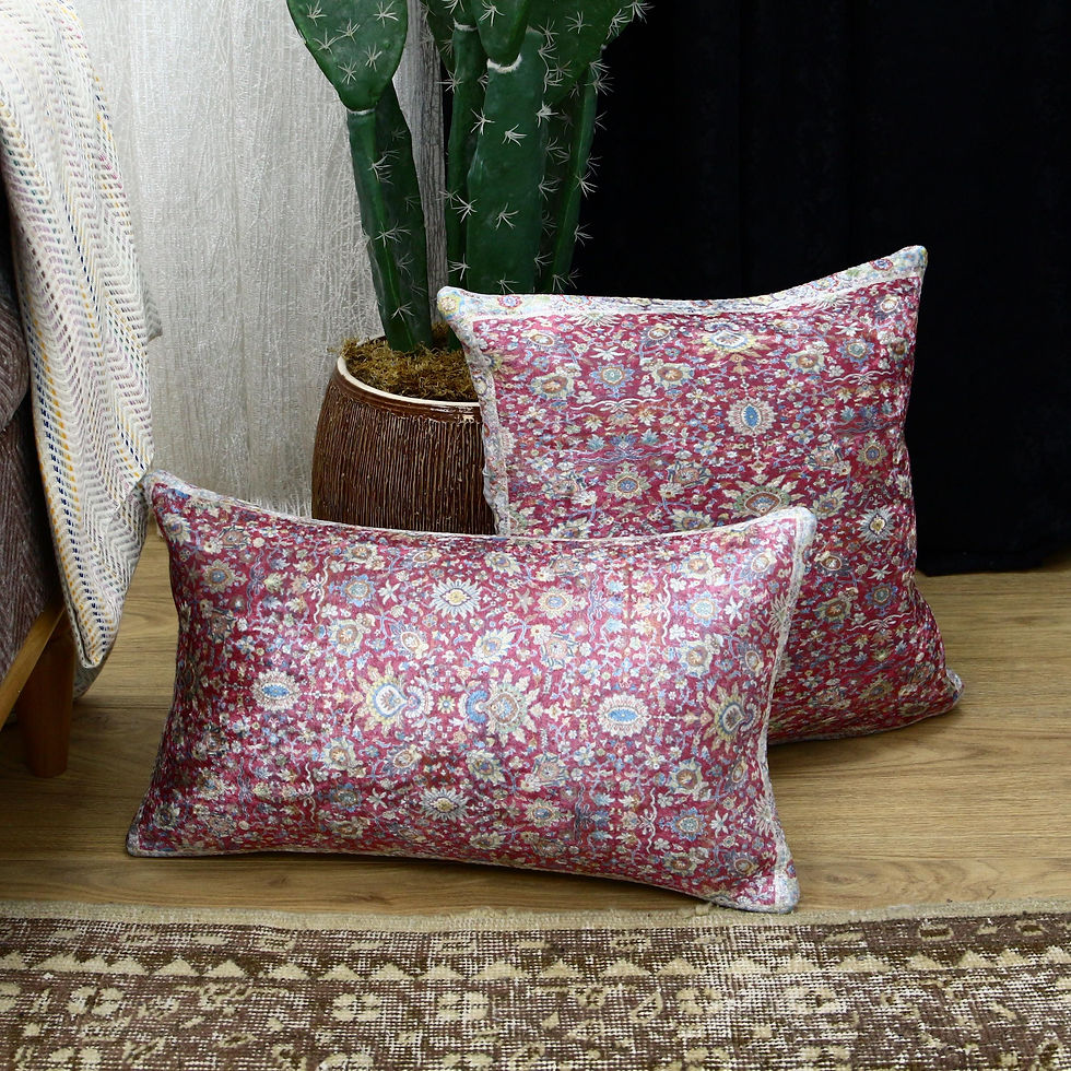 Thumbnail: Soft Floral Patterned Pillow