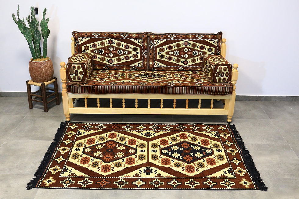 Thumbnail: Brown Ottoman Sofa Seating