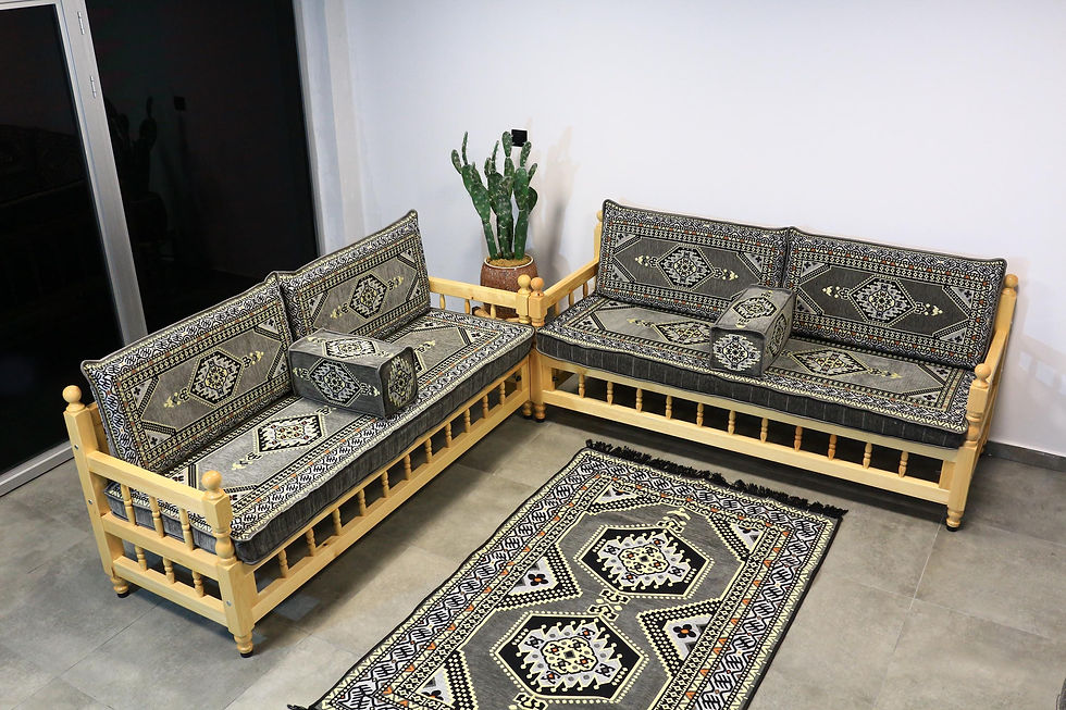 Thumbnail: Outdoor Wooden Bench Set