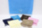 Embroidered cotton scarves, various colors