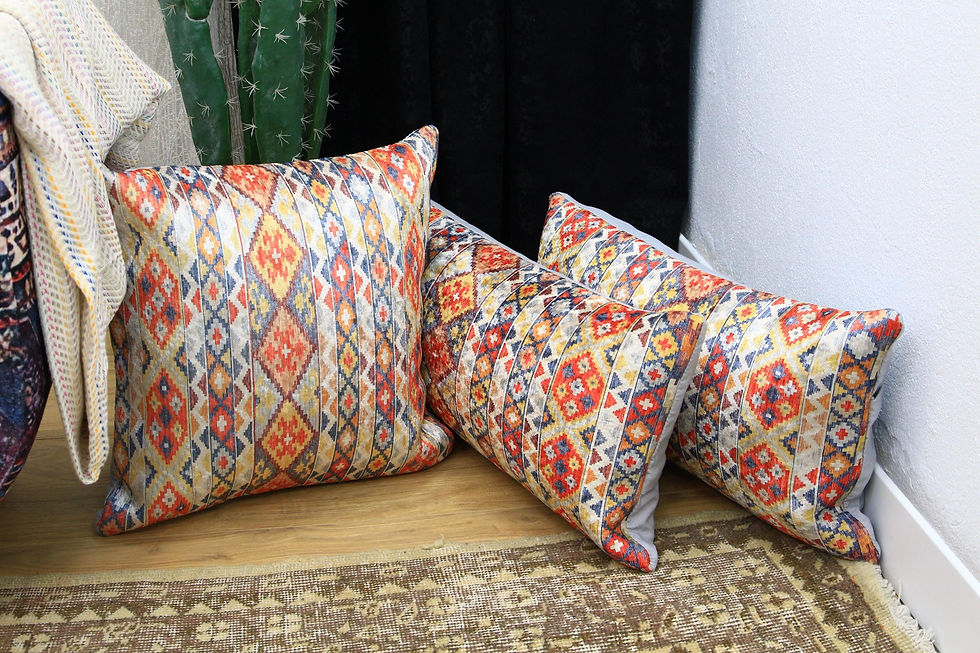 Miniaturbild: Bohemian Rug Cushion Lumbar Pillow Cover
