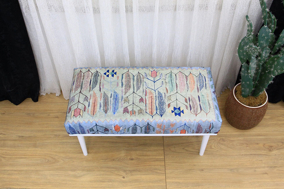 Miniature : Upholstered Ottoman Storage