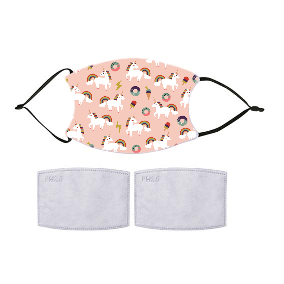 Rainbow Unicorn Kids' Face Mask