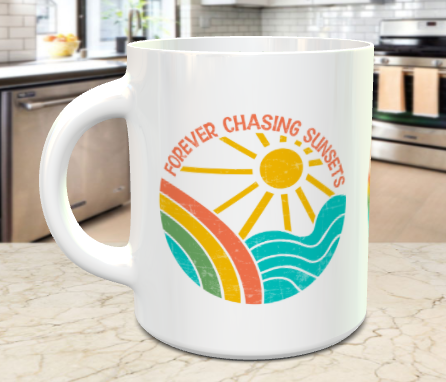 Forever Chasing Sunsets Mug