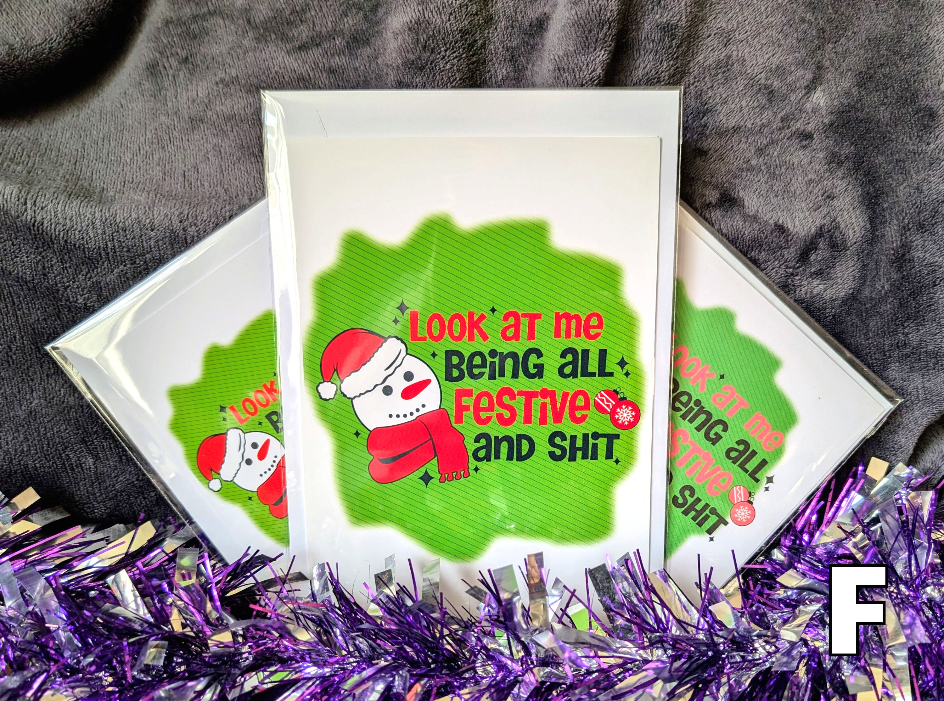 All Festive and Shit Card A6