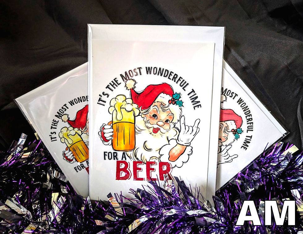 The Most Wonderful Time For A Beer Card A6