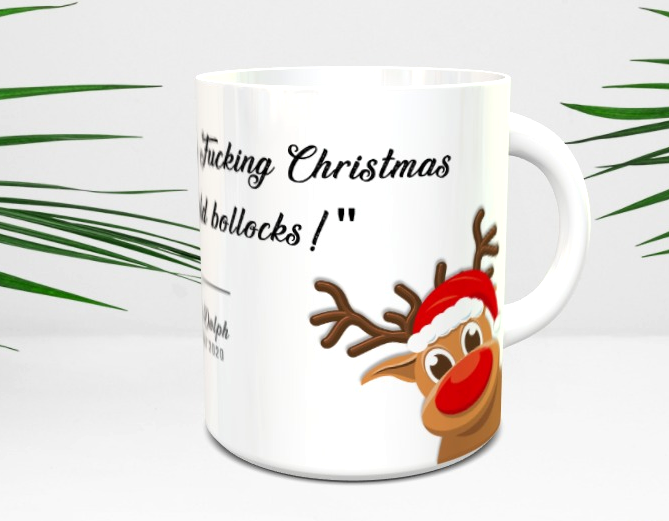 Thumbnail: Rude-Dolph Quote Mug