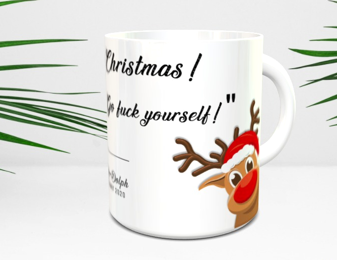 Thumbnail: Rude-Dolph Merry Christmas Mug
