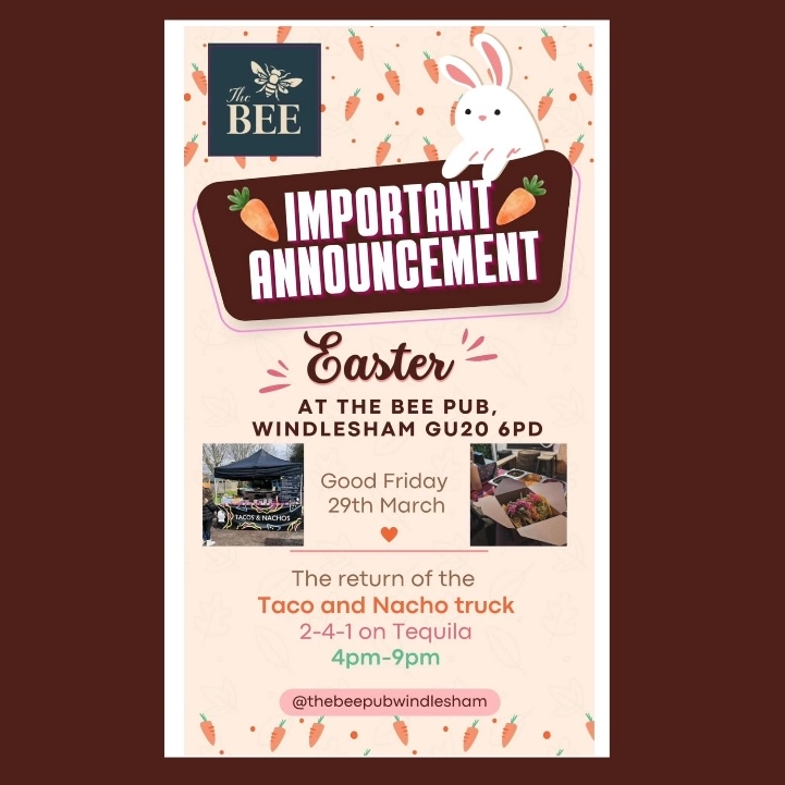 Easter at The Bee Windlesham What's On Lightwater