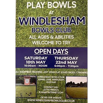 Windlesham Bowls Club Open Day 